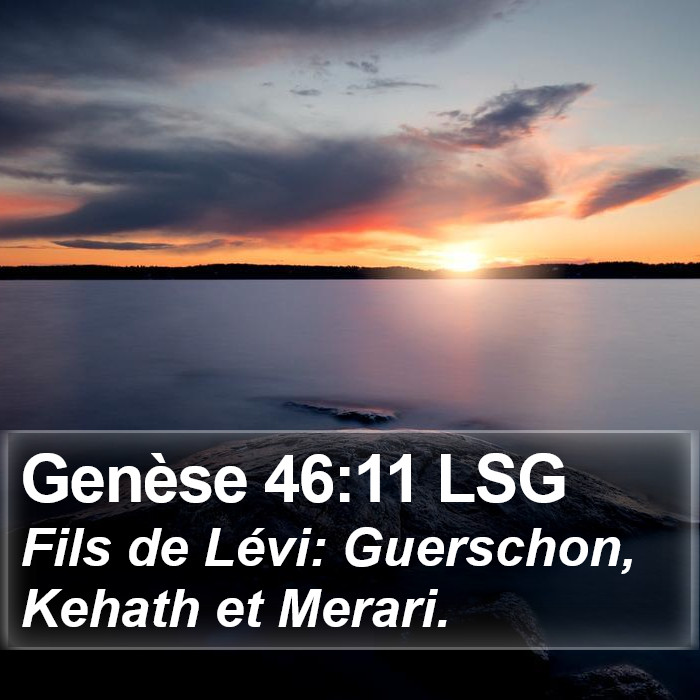 Genèse 46:11 LSG Bible Study