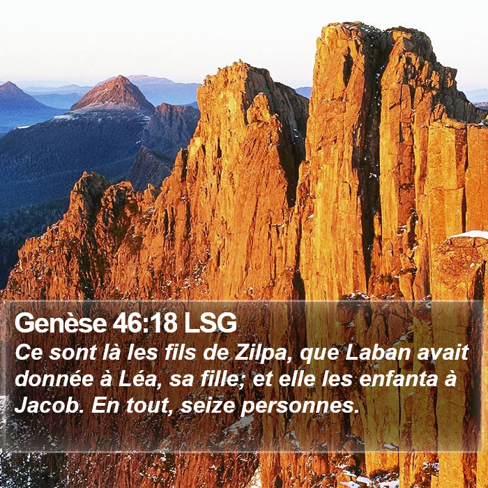 Genèse 46:18 LSG Bible Study