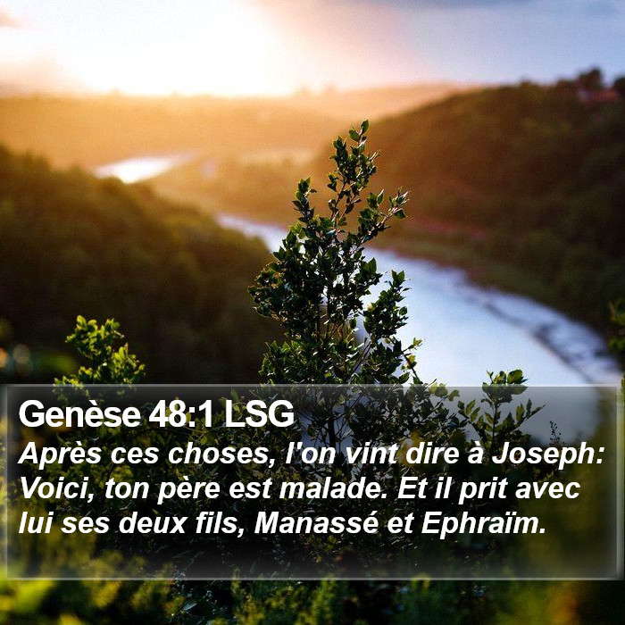 Genèse 48:1 LSG Bible Study