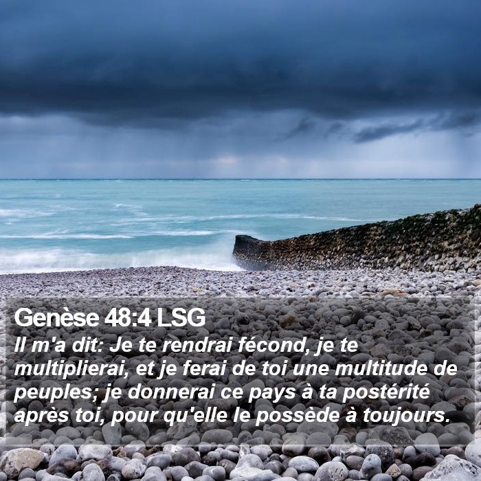 Genèse 48:4 LSG Bible Study