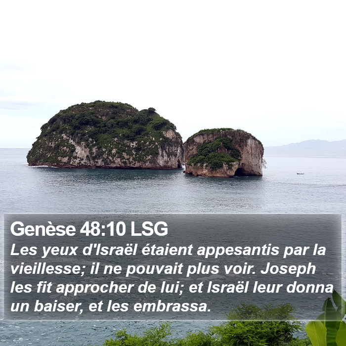 Genèse 48:10 LSG Bible Study
