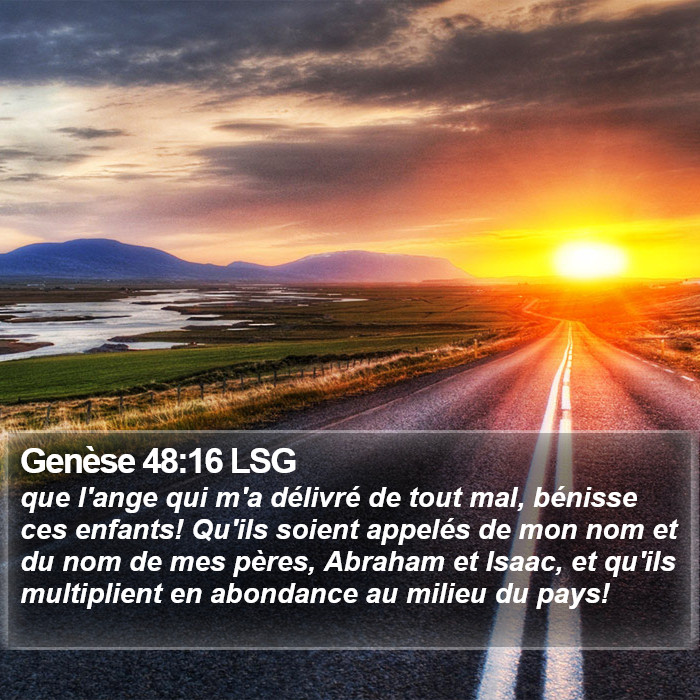 Genèse 48:16 LSG Bible Study
