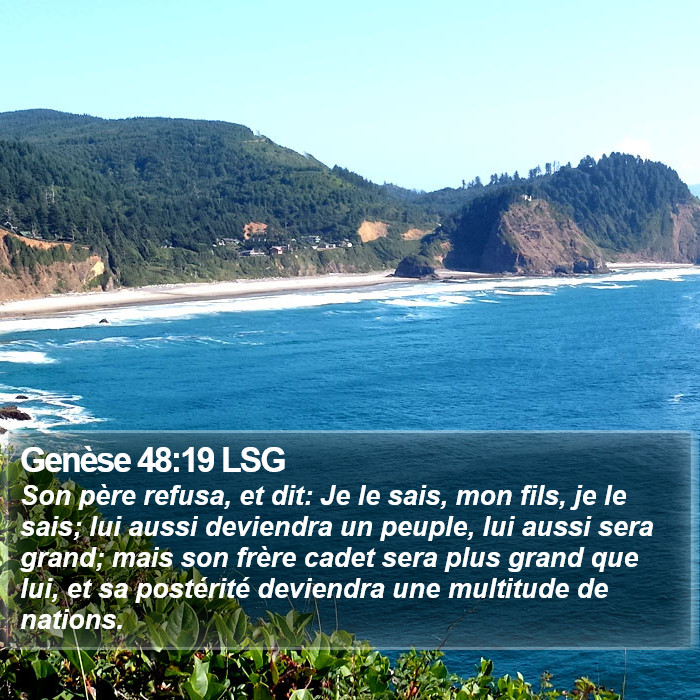 Genèse 48:19 LSG Bible Study