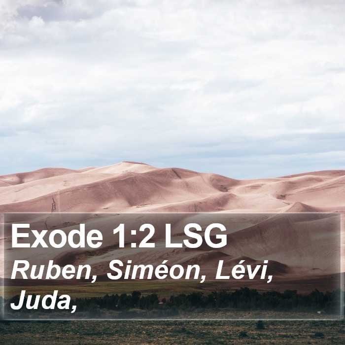 Exode 1:2 LSG Bible Study