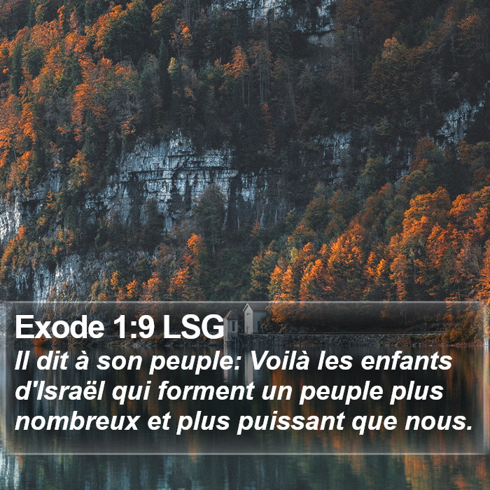 Exode 1:9 LSG Bible Study