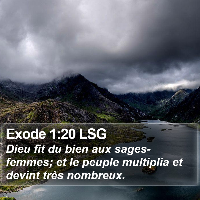 Exode 1:20 LSG Bible Study