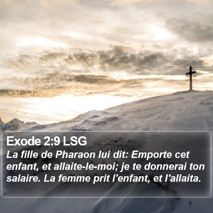 Exode 2:9 LSG Bible Study