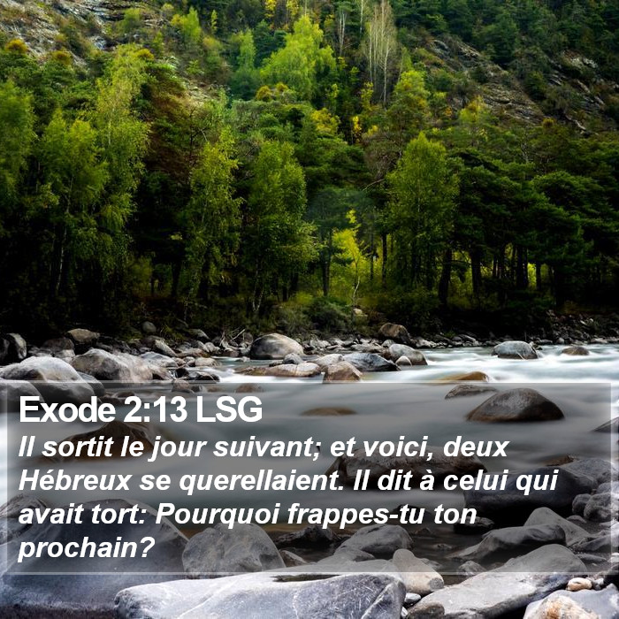 Exode 2:13 LSG Bible Study