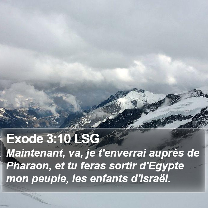 Exode 3:10 LSG Bible Study