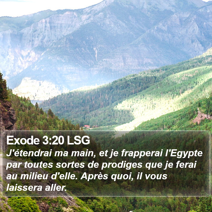 Exode 3:20 LSG Bible Study