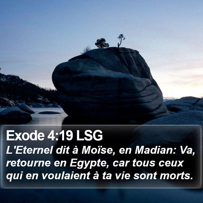Exode 4:19 LSG Bible Study