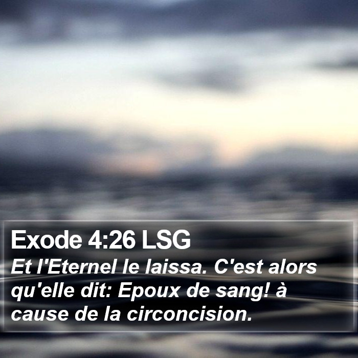 Exode 4:26 LSG Bible Study