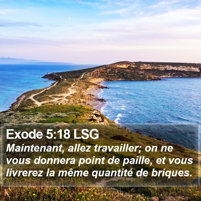 Exode 5:18 LSG Bible Study