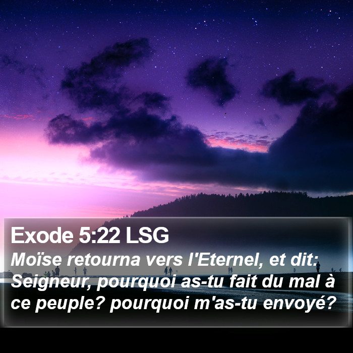 Exode 5:22 LSG Bible Study