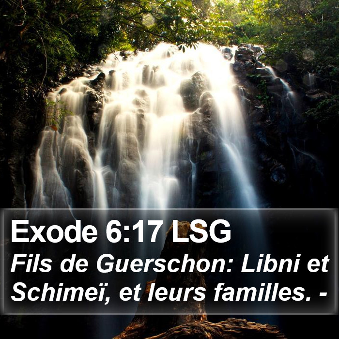 Exode 6:17 LSG Bible Study