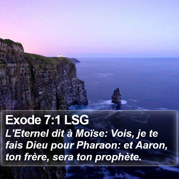 Exode 7:1 LSG Bible Study