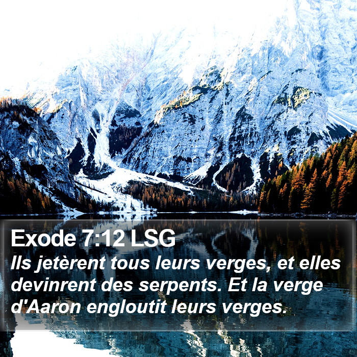 Exode 7:12 LSG Bible Study