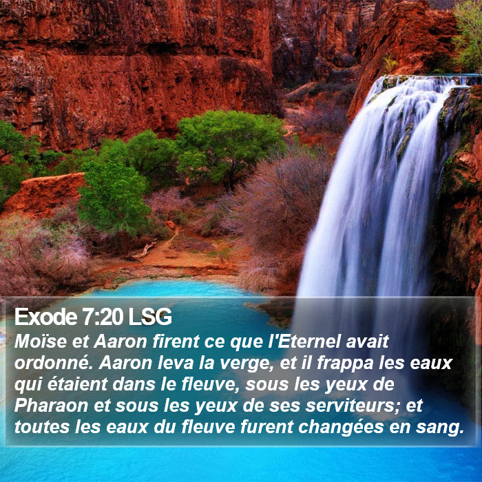 Exode 7:20 LSG Bible Study