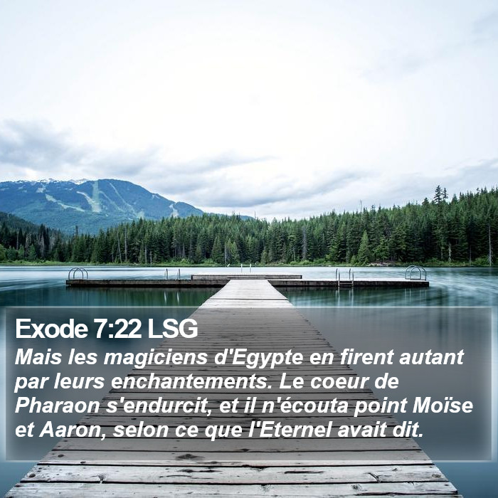 Exode 7:22 LSG Bible Study
