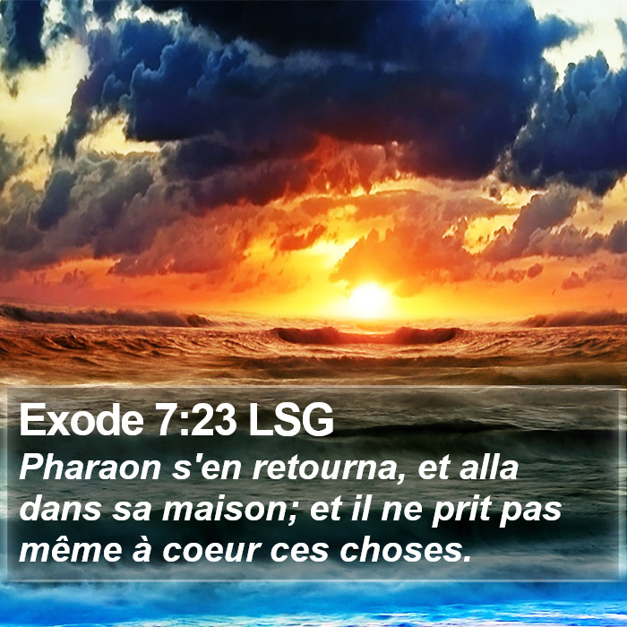 Exode 7:23 LSG Bible Study
