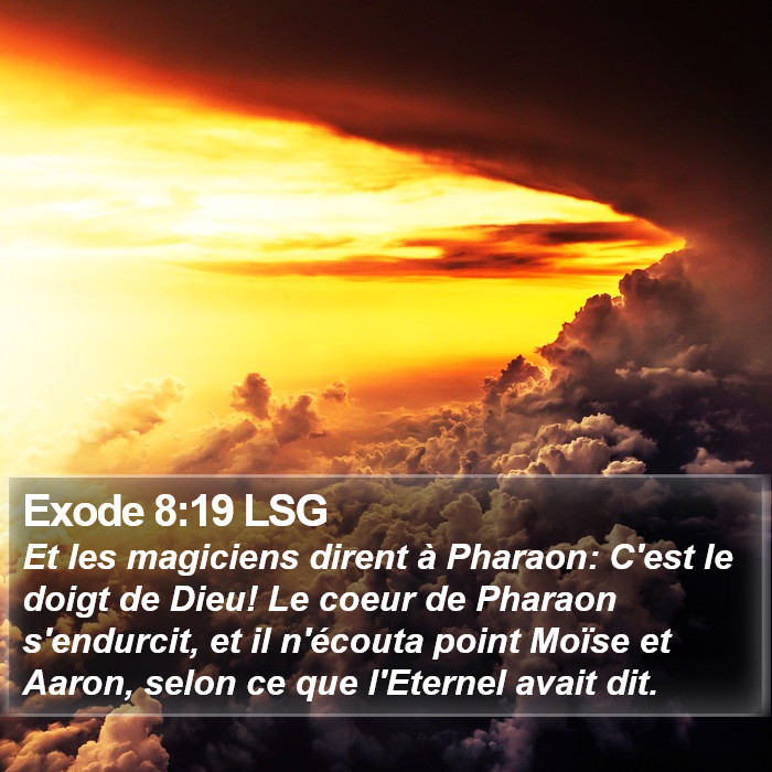 Exode 8:19 LSG Bible Study