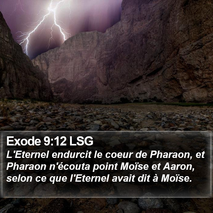 Exode 9:12 LSG Bible Study