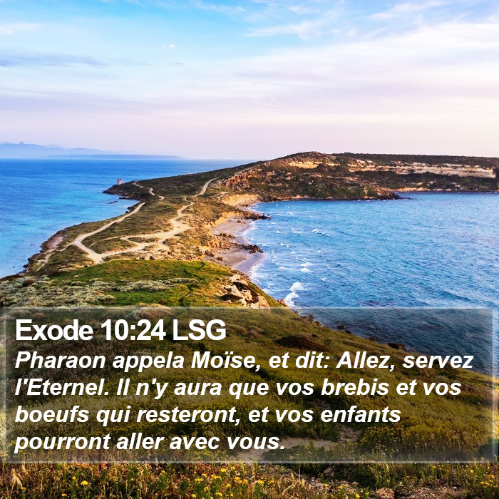 Exode 10:24 LSG Bible Study