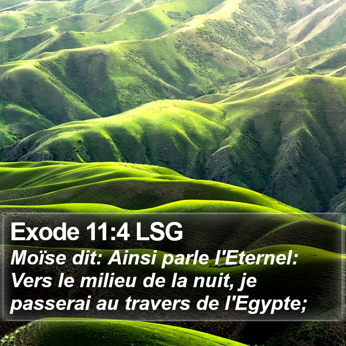 Exode 11:4 LSG Bible Study