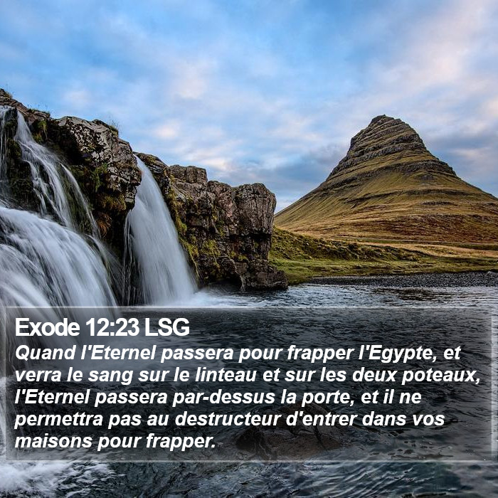 Exode 12:23 LSG Bible Study