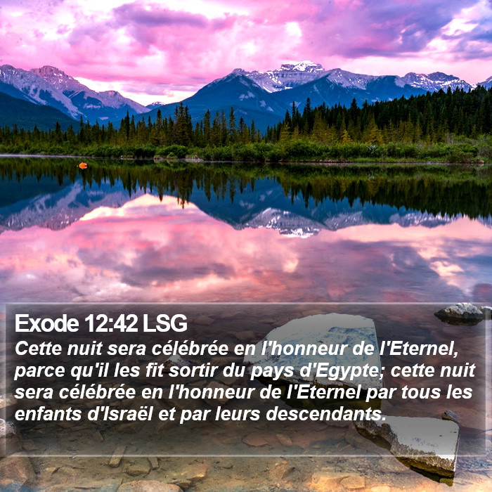 Exode 12:42 LSG Bible Study