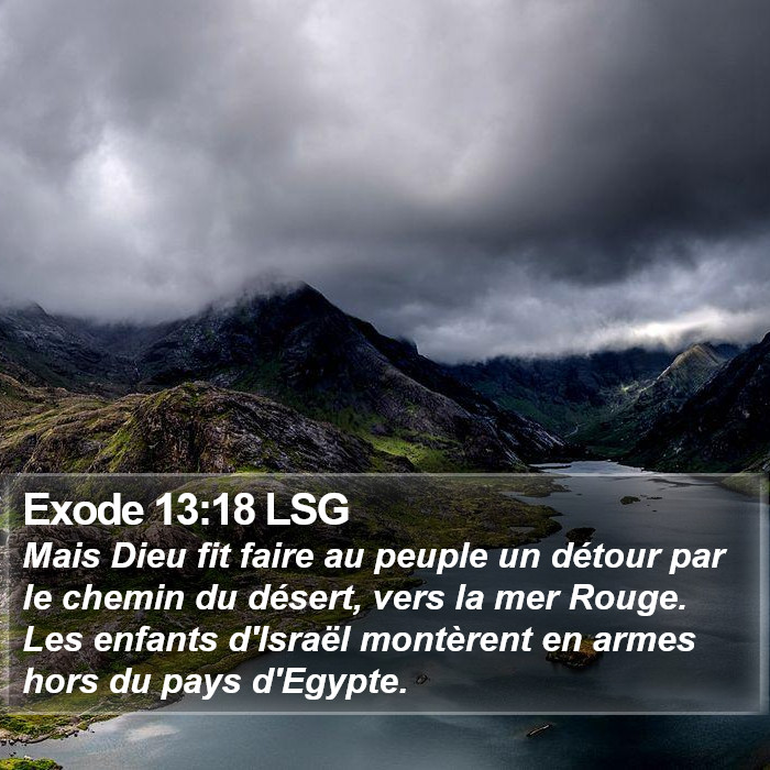 Exode 13:18 LSG Bible Study
