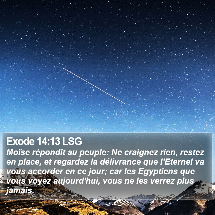 Exode 14:13 LSG Bible Study