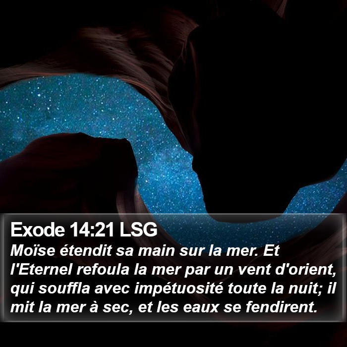 Exode 14:21 LSG Bible Study