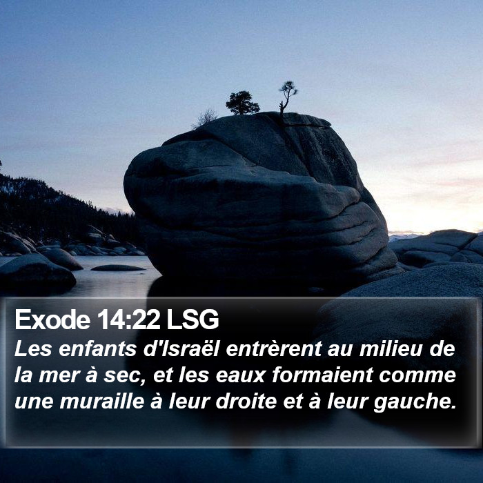 Exode 14:22 LSG Bible Study