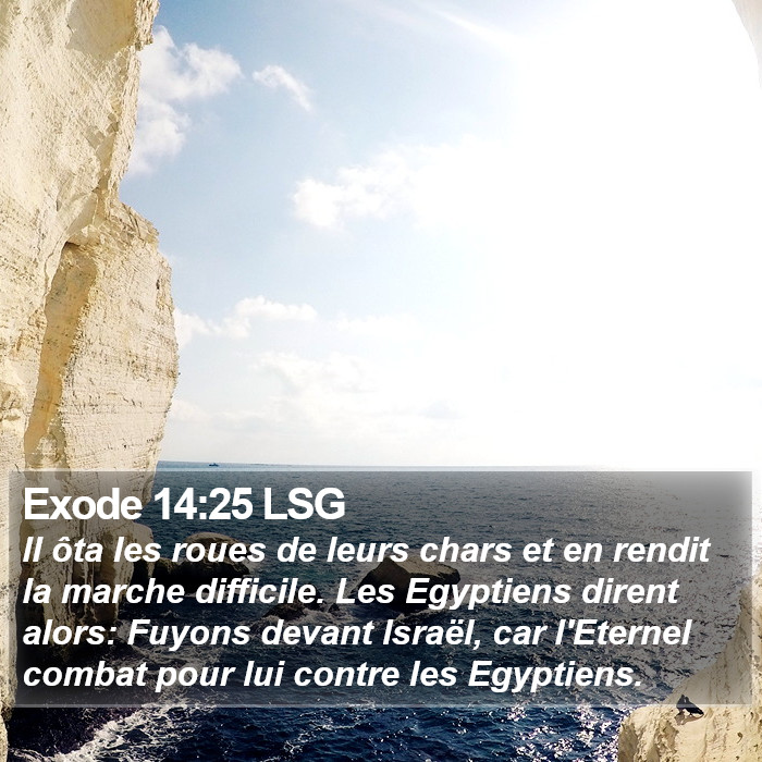 Exode 14:25 LSG Bible Study