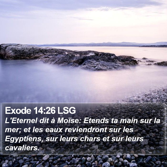 Exode 14:26 LSG Bible Study