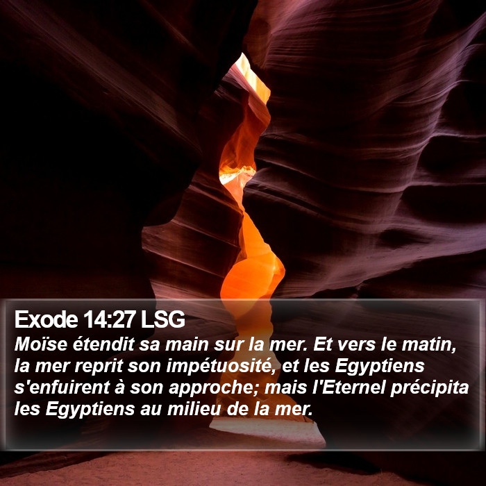 Exode 14:27 LSG Bible Study