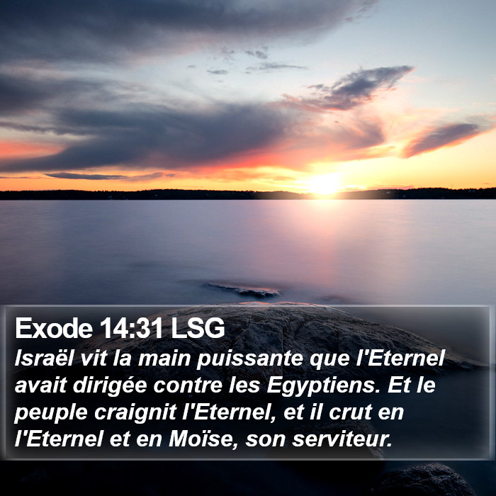 Exode 14:31 LSG Bible Study