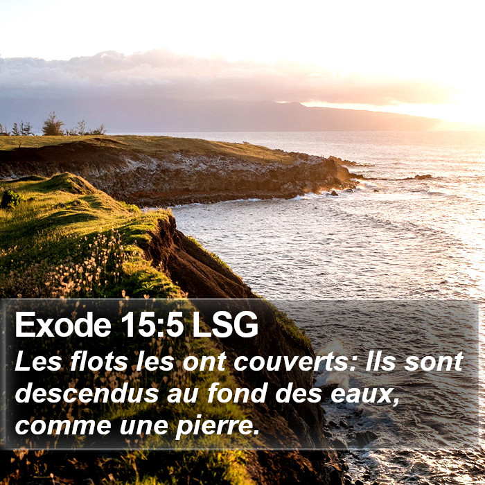Exode 15:5 LSG Bible Study