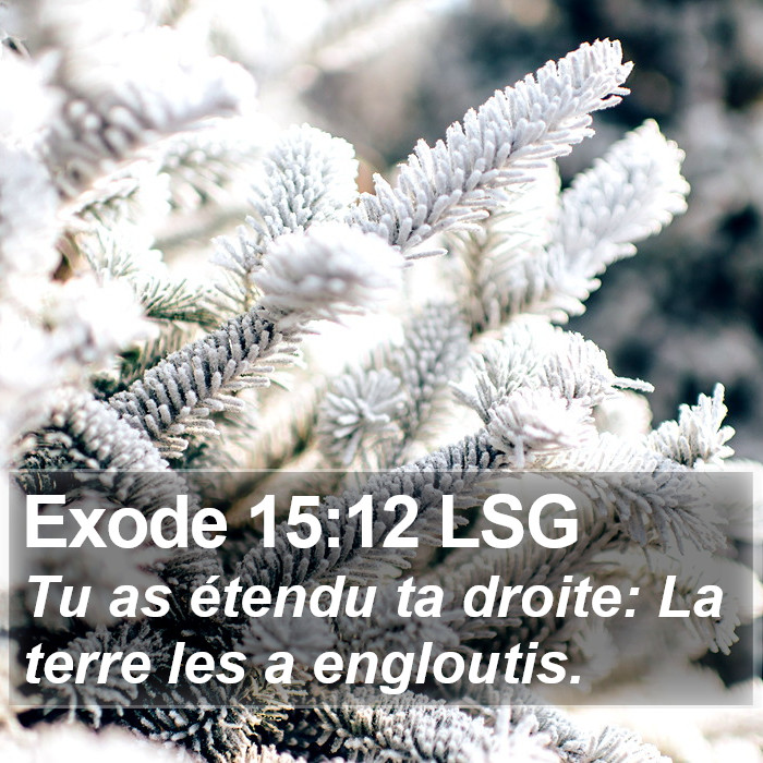 Exode 15:12 LSG Bible Study