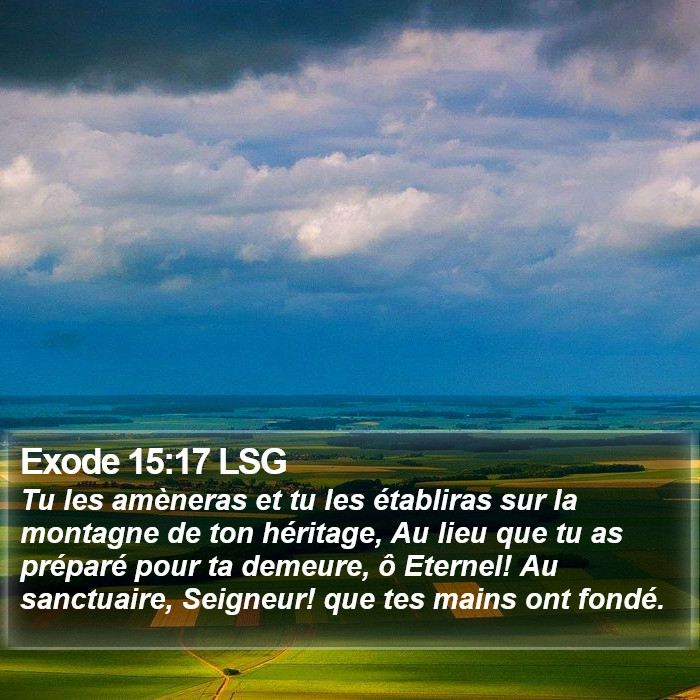 Exode 15:17 LSG Bible Study