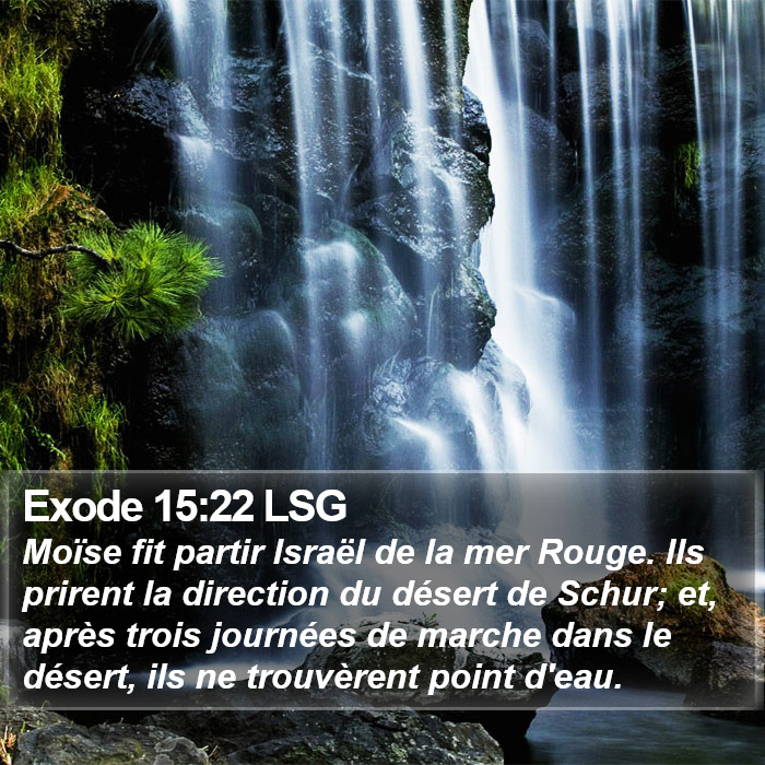 Exode 15:22 LSG Bible Study