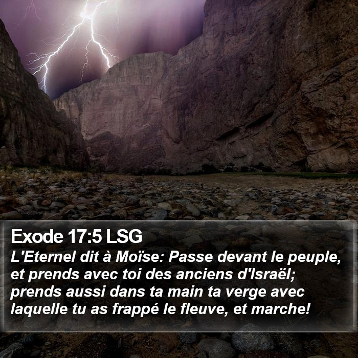 Exode 17:5 LSG Bible Study