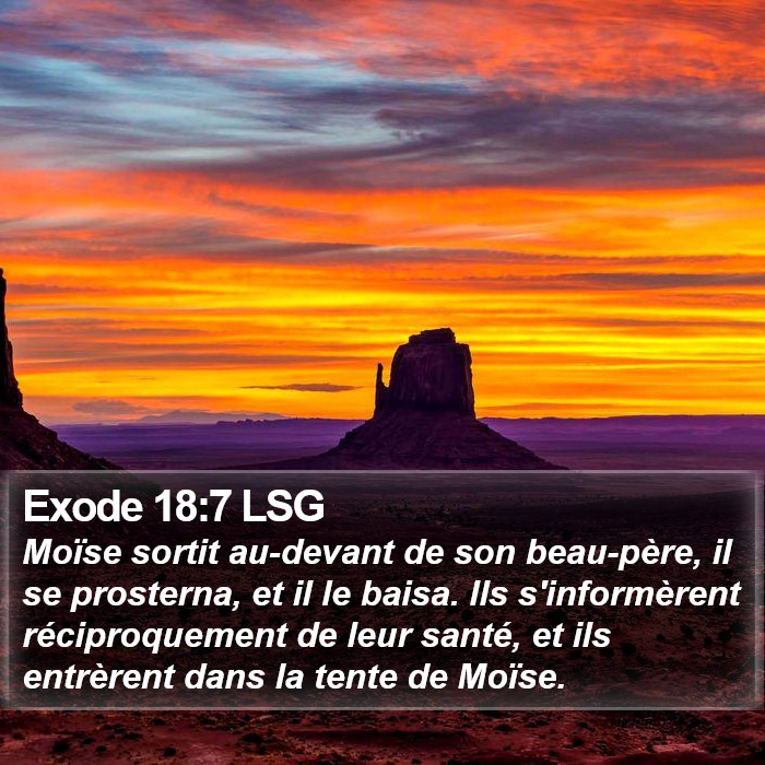 Exode 18:7 LSG Bible Study