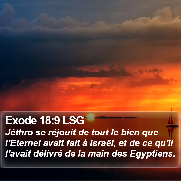 Exode 18:9 LSG Bible Study