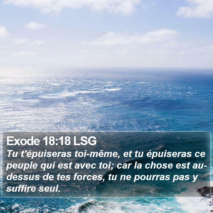 Exode 18:18 LSG Bible Study