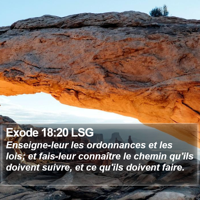 Exode 18:20 LSG Bible Study