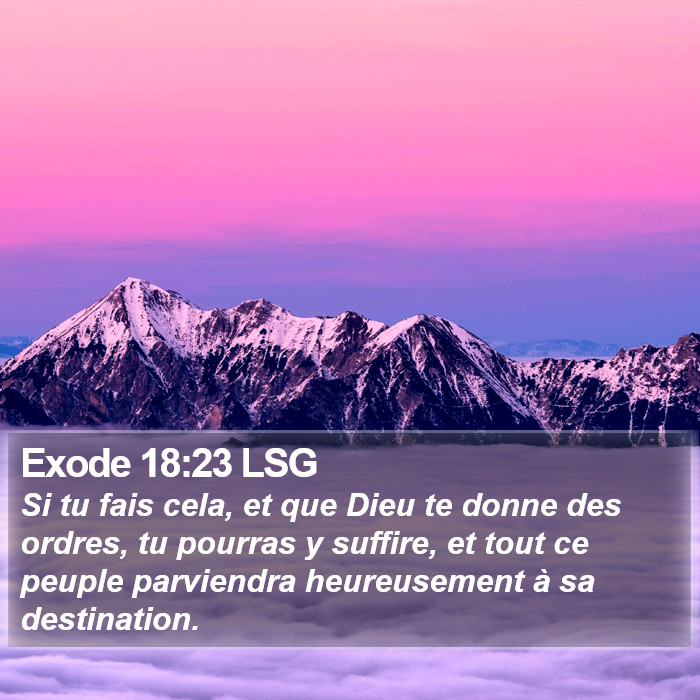 Exode 18:23 LSG Bible Study