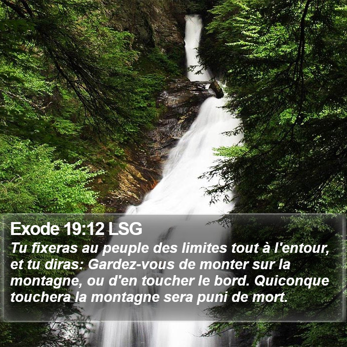 Exode 19:12 LSG Bible Study