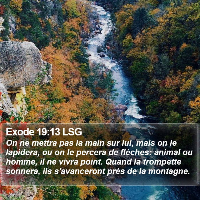 Exode 19:13 LSG Bible Study